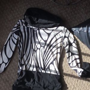 Black and white sweater